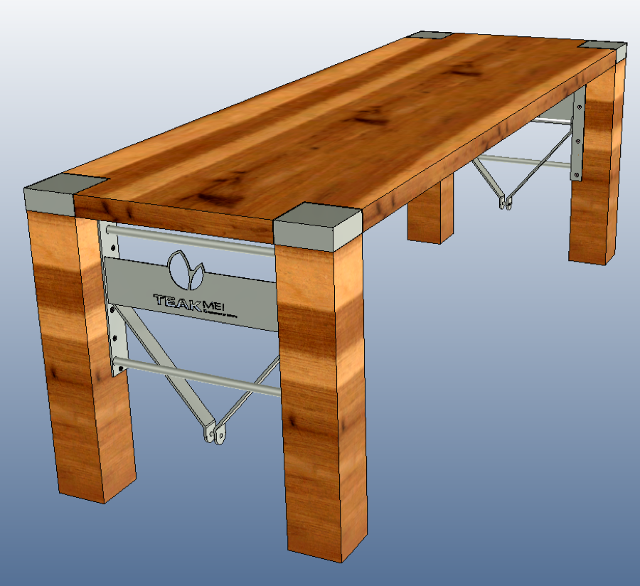 Klapptisch Teak
